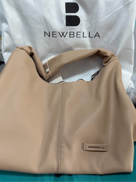 Newbella Handbags - NWT Newbella Taupe Hobo Bag - Soft Pebbled Leather